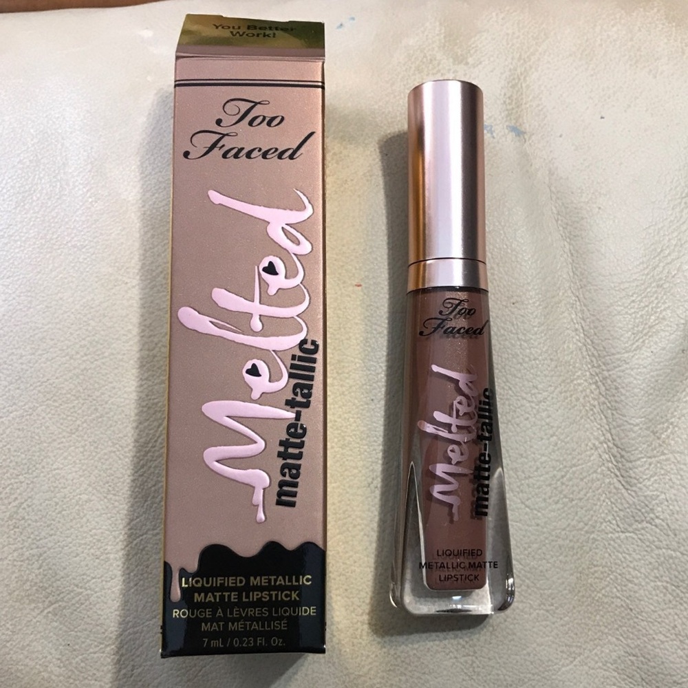 TooFaced Melted Matt-tellic YOUBETTERWORKIT Lipstk